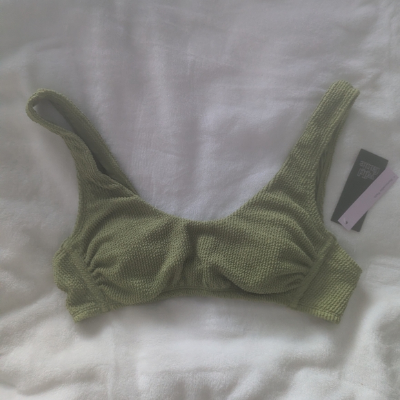 Wild Fable Sage Green Ribbed Bralette - Picture 2 of 8